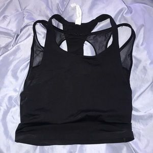 Lululemon Layered Mesh Crop Top
